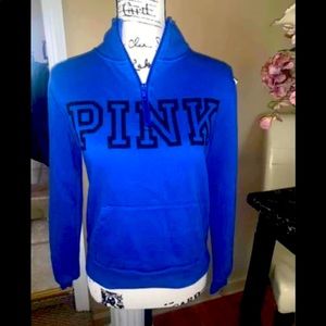 Victoria’s Secret PINK royal blue half zip - large